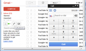 Google Voice Gmail call