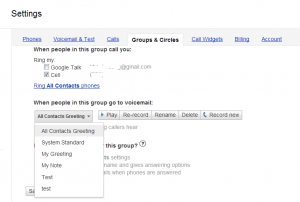 Google Voice custom greeting for groups - 2