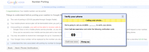 porting your number to google voice